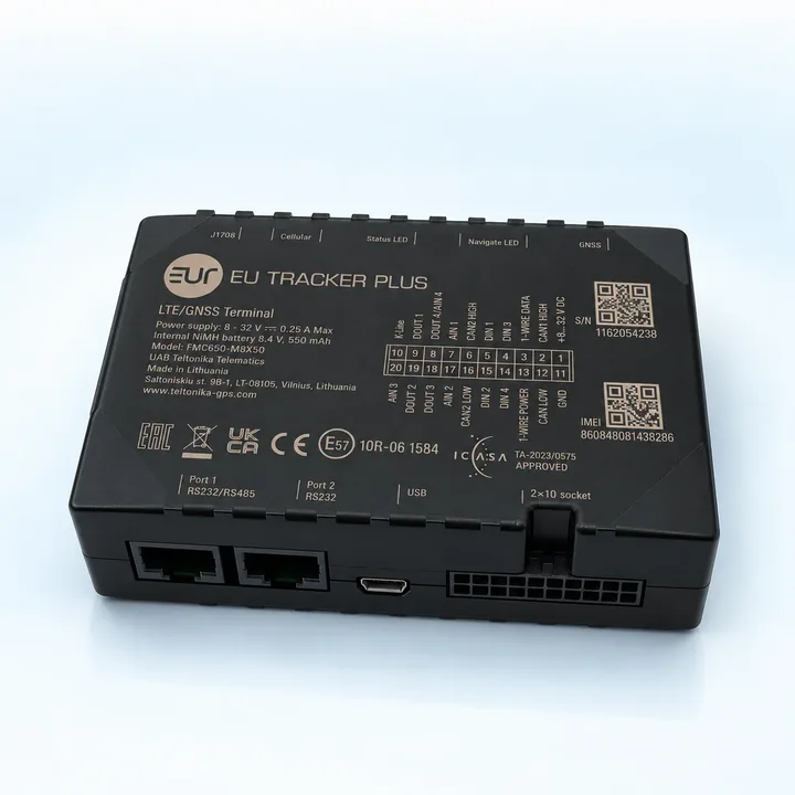 Jednotka EUTRACKER PLUS pro GPS monitoring a dálkové stahování tachografu